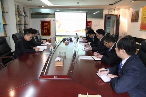 財務總監贠公法一行督導礦建二公司黨總支中心組學習