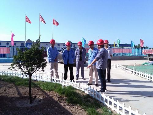 陜西渭河彬州化工公司總經理趙亞周深入乙二醇生活區項目檢查工作
