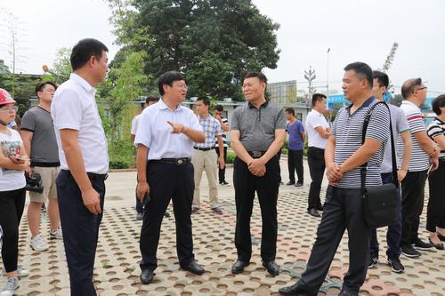 渭南臨渭區人大領導一行深入禮悅閣項目工地展開調研