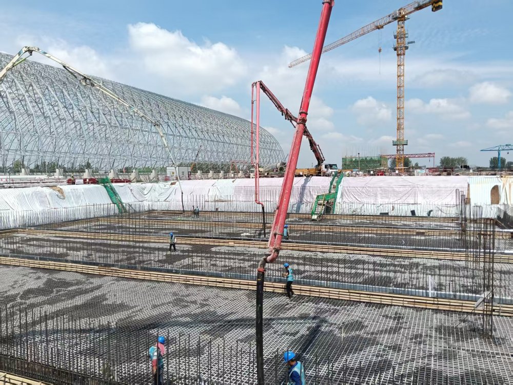 陜煤建設(shè)韓城分公司土建十六項(xiàng)目部：30小時連續(xù)奮戰(zhàn)完成3433立方米混凝土澆筑