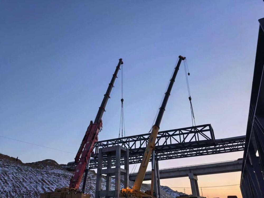 陜煤建設渭南分公司第二安裝項目部：鏖戰寒冬 架起通途